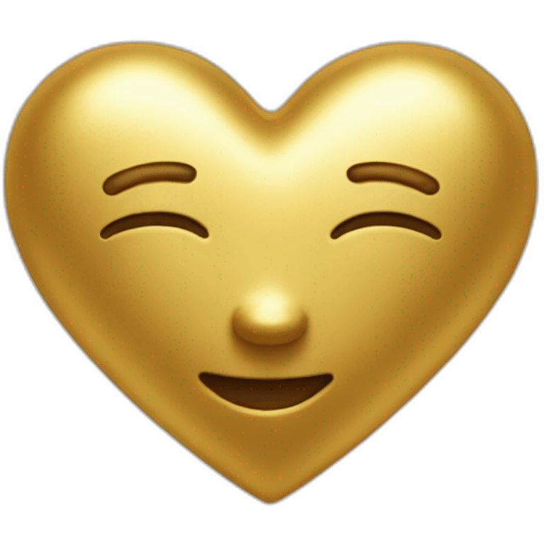 Golden heart emoji