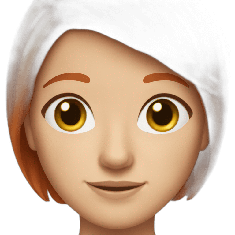 Redhead with freckles & short hair emoji