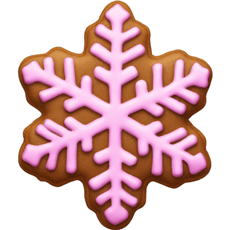 pink snowflake cookie  emoji