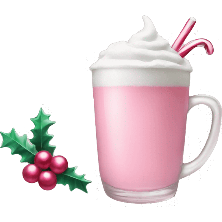 pastel pink christmas christmas drink emoji