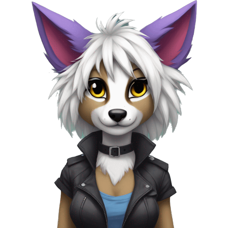 Edgy anthro furry by Falvie, AngieWolf full body emoji