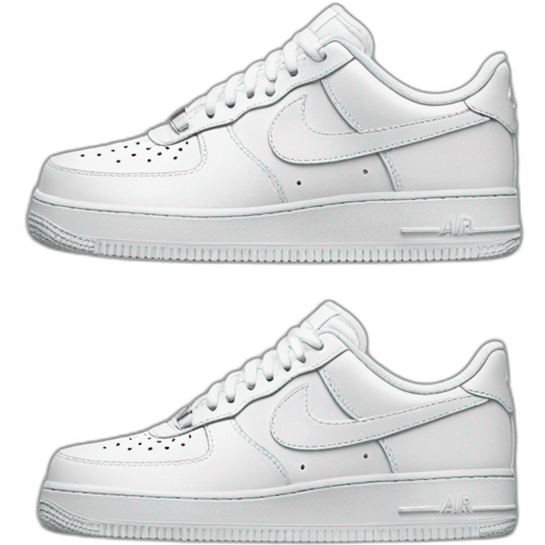 nike air force 1 white sneaker emoji