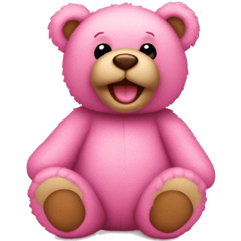 teddy bear pink emoji