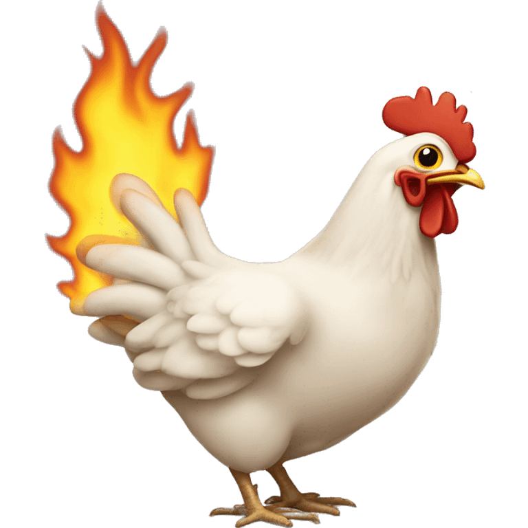 Burning Chicken emoji