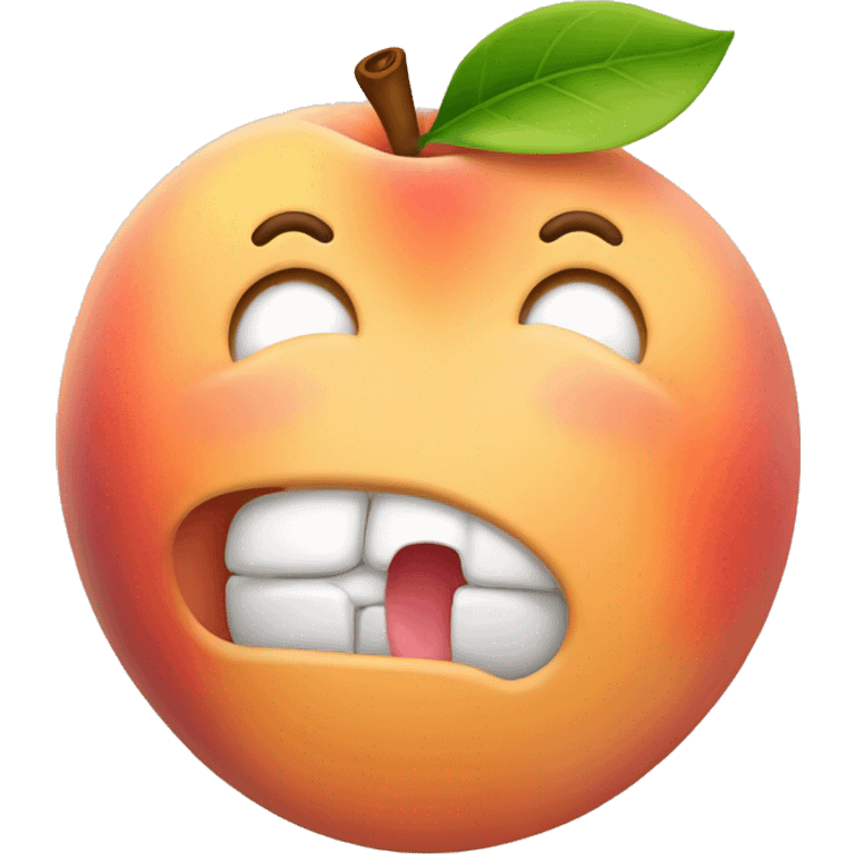 peach with tounge emoji