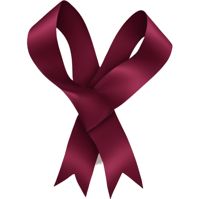 burgundy ribbon emoji