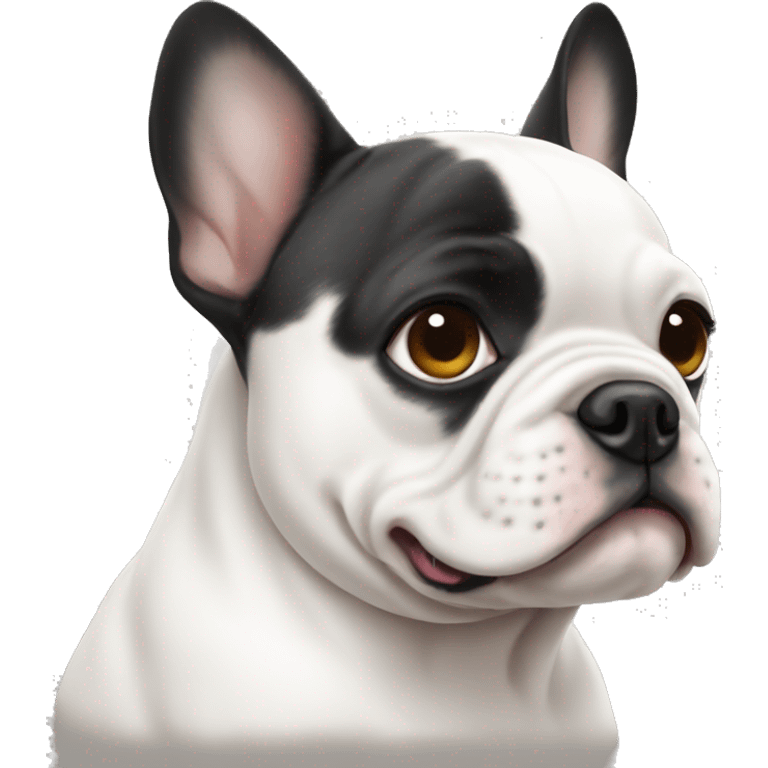 White French bulldog  emoji