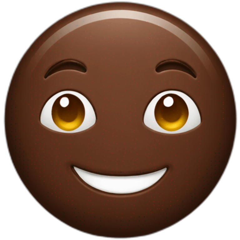 chocolate smiley emoji