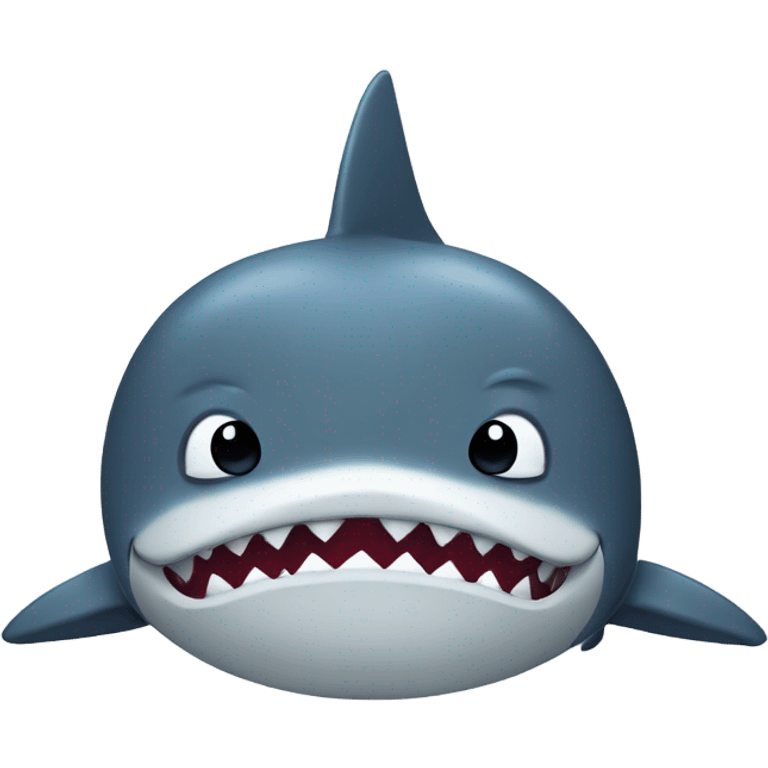 frowning shark emoji