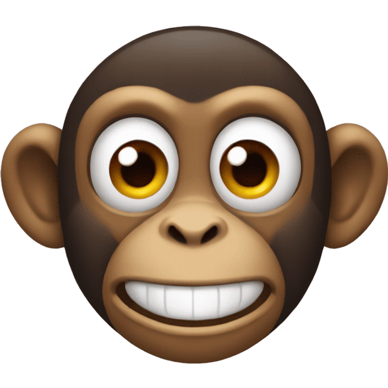 monkey with clown face emoji