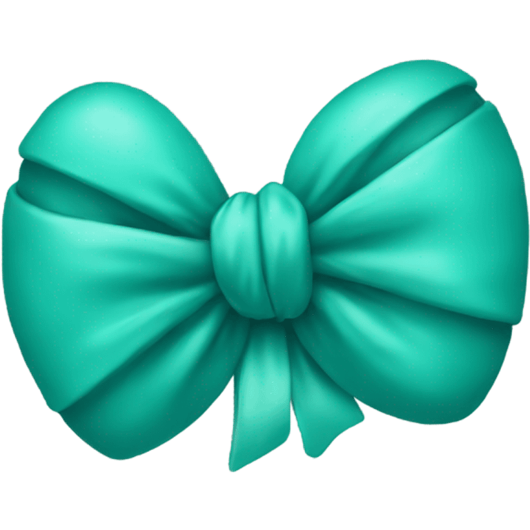 teal heart with bow emoji