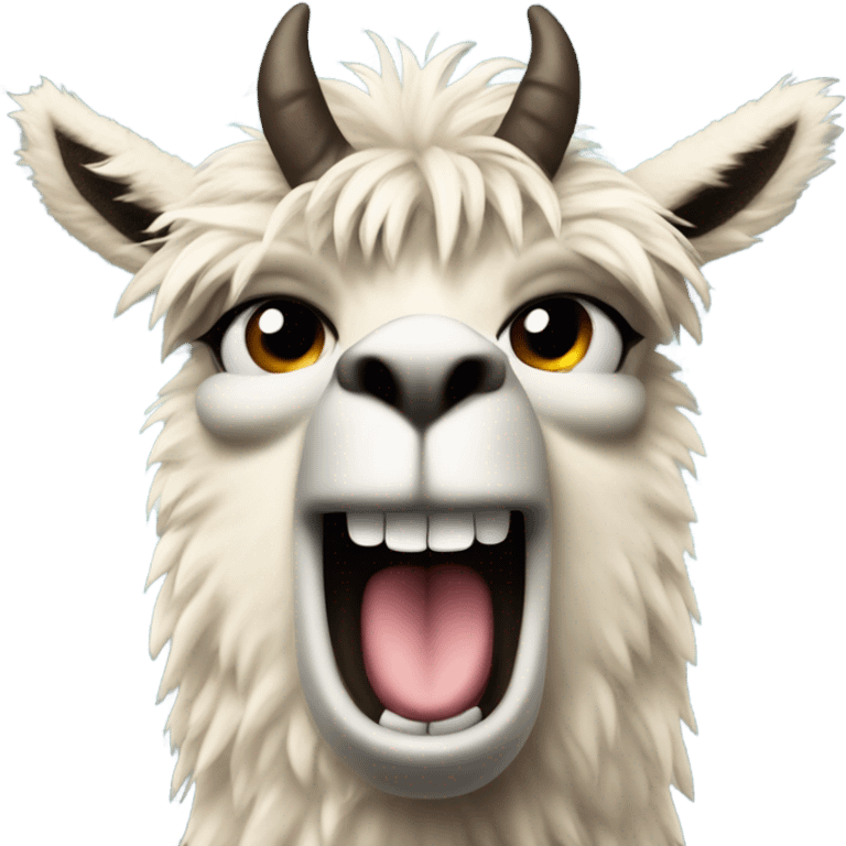 angry lama emoji