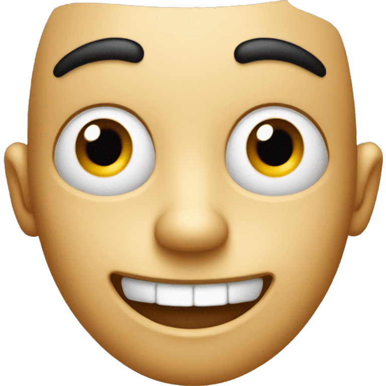 A face with wide eyes, raised eyebrows, and a big open smile expressing excitement or enthusiasm. emoji