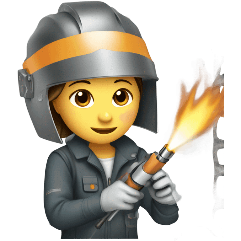 Girl welding emoji