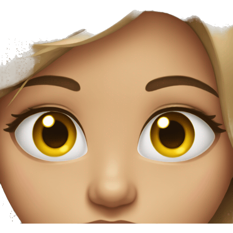 Girl with lashes emoji