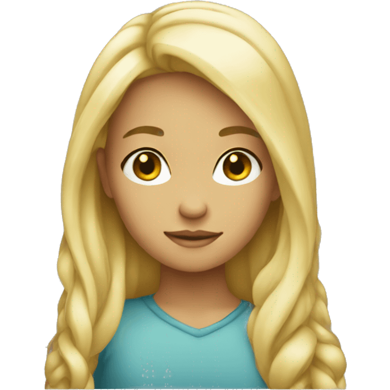 blond girl side eyeing emoji