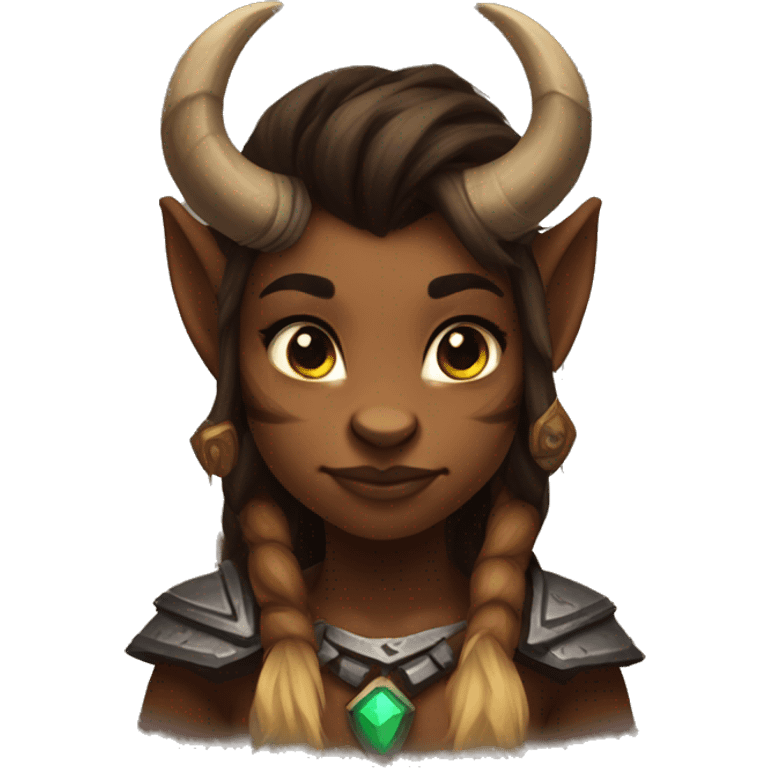 warcraft tauren female cute emoji