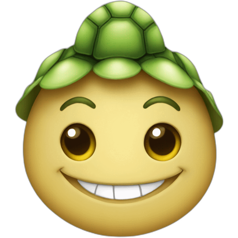 Una tortuga sonriente  emoji