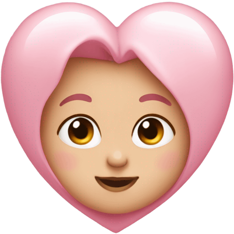 Baby pink heart emoji