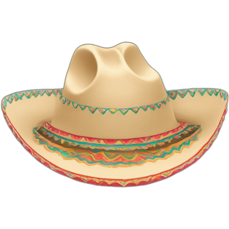 sombrero vueltiao sin colores emoji