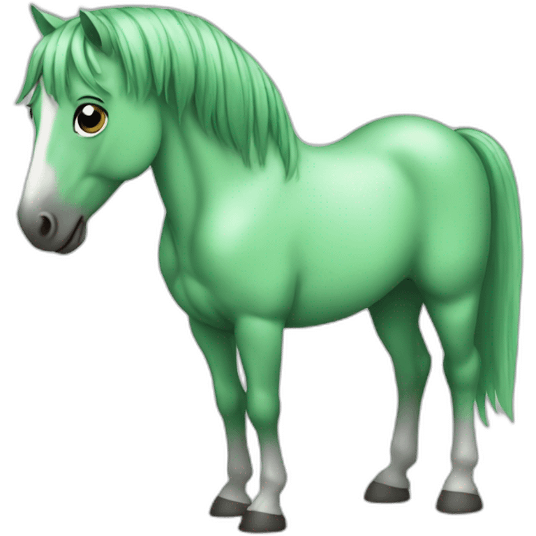 horse green  emoji