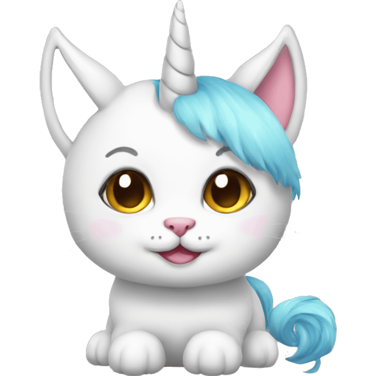 Cute unicorn cat emoji