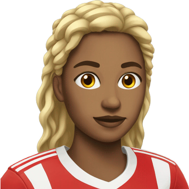 Joueuse de foot emoji