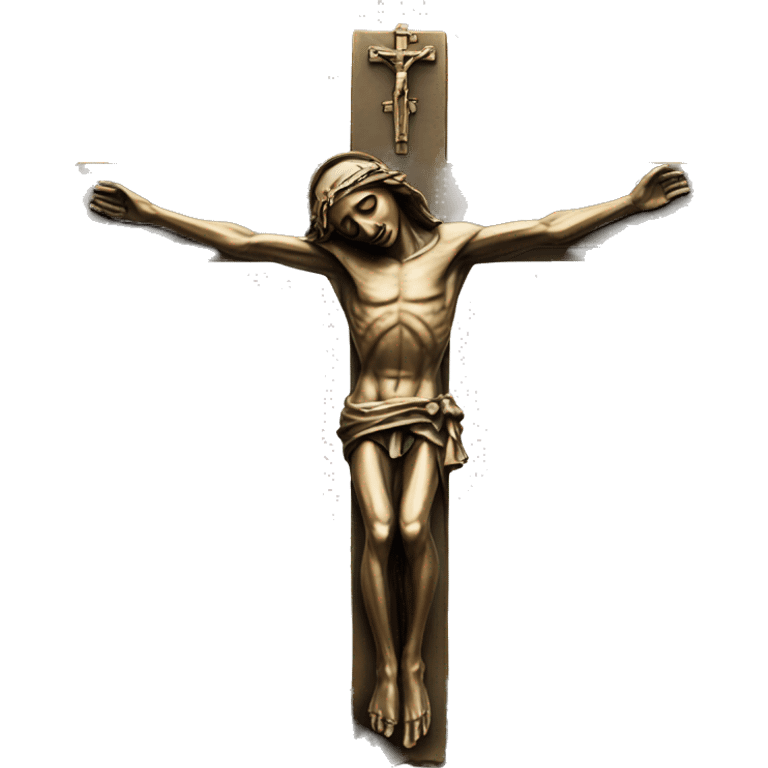 crucifix bronze statue emoji