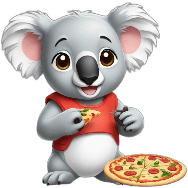 koala cooking pizza emoji