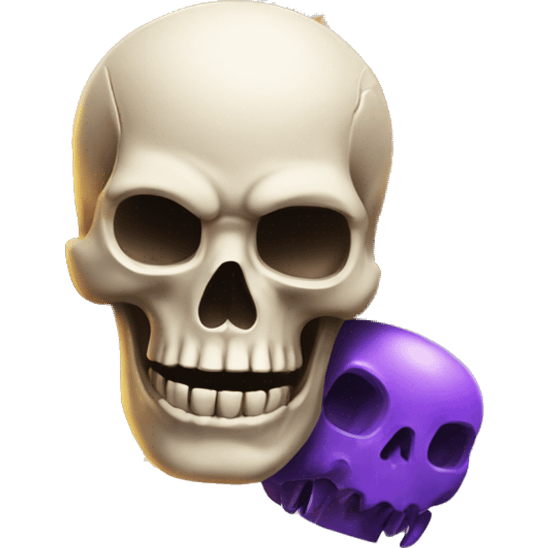 Skull and kaboom emoji