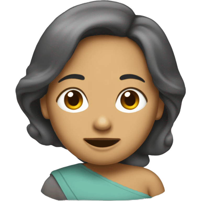 Una Mamá con una chancleta  emoji