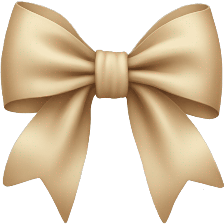 Beige bow emoji