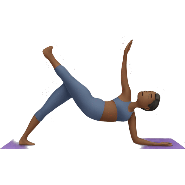 a person doing yoga emoji