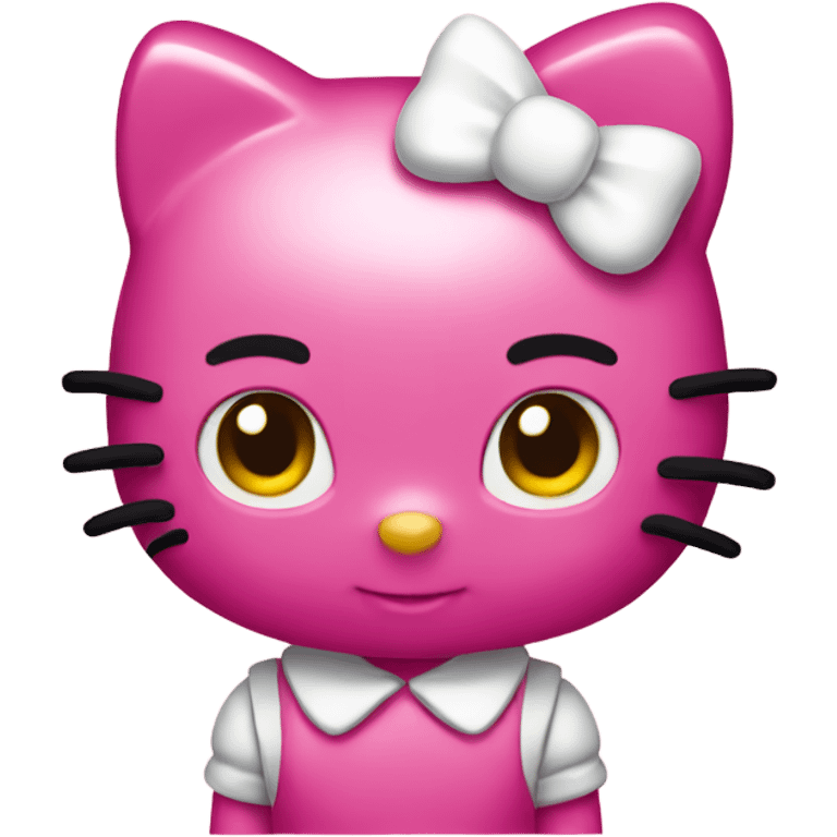 Pink hello kitty emoji