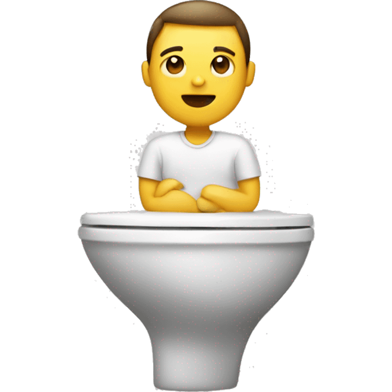 Person on toilet emoji