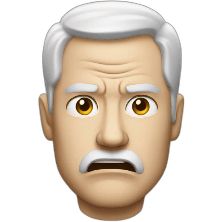 angry white man emoji