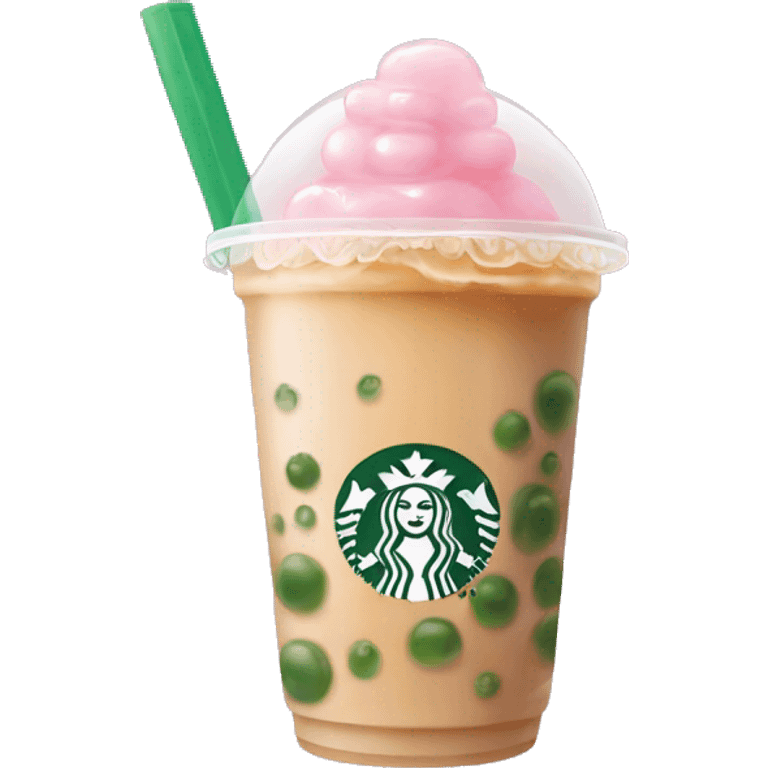 Bubble tea starbucks emoji