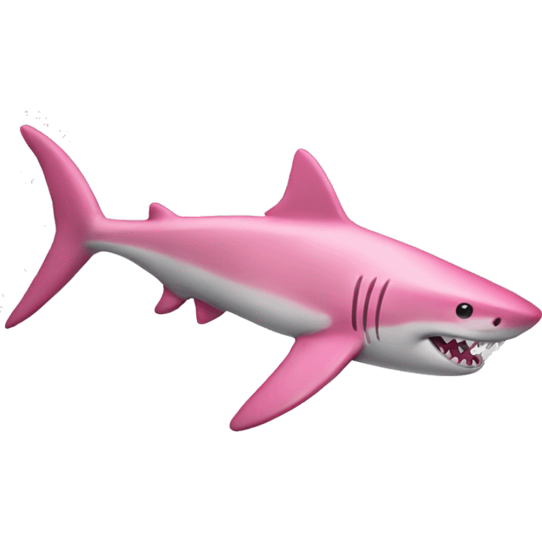 pink shark emoji