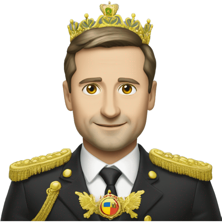 zelensky ukrain president in crown emoji