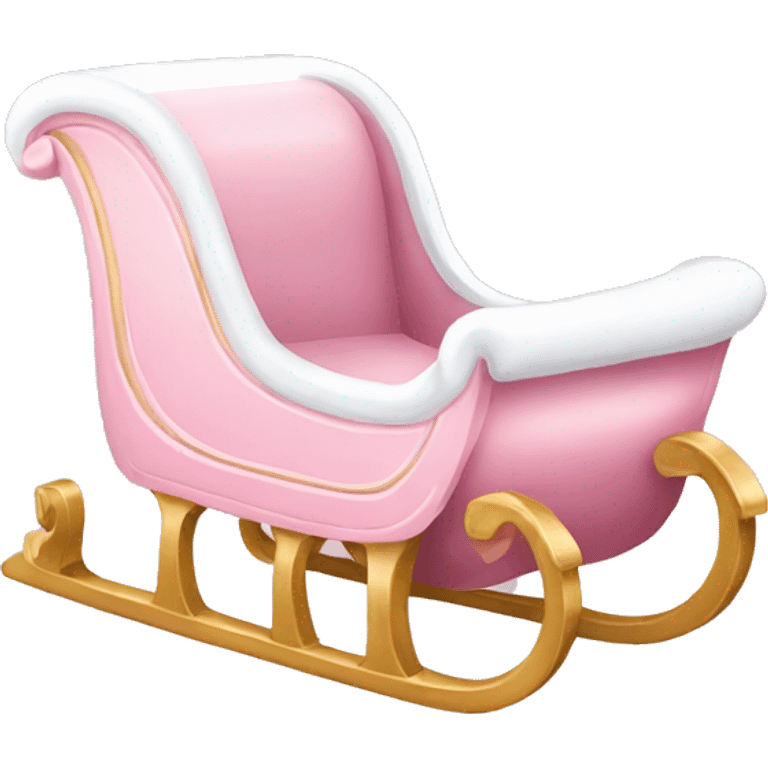 light pink sleigh emoji