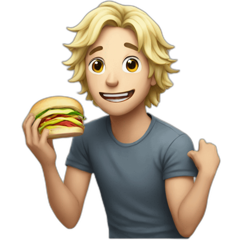 xqc eating a sandwich emoji