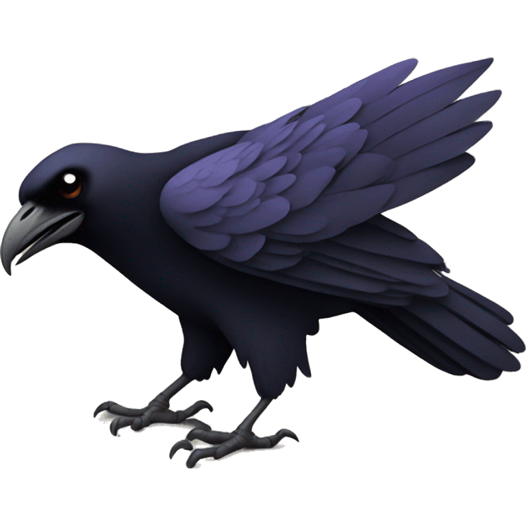 Raven with letter W emoji