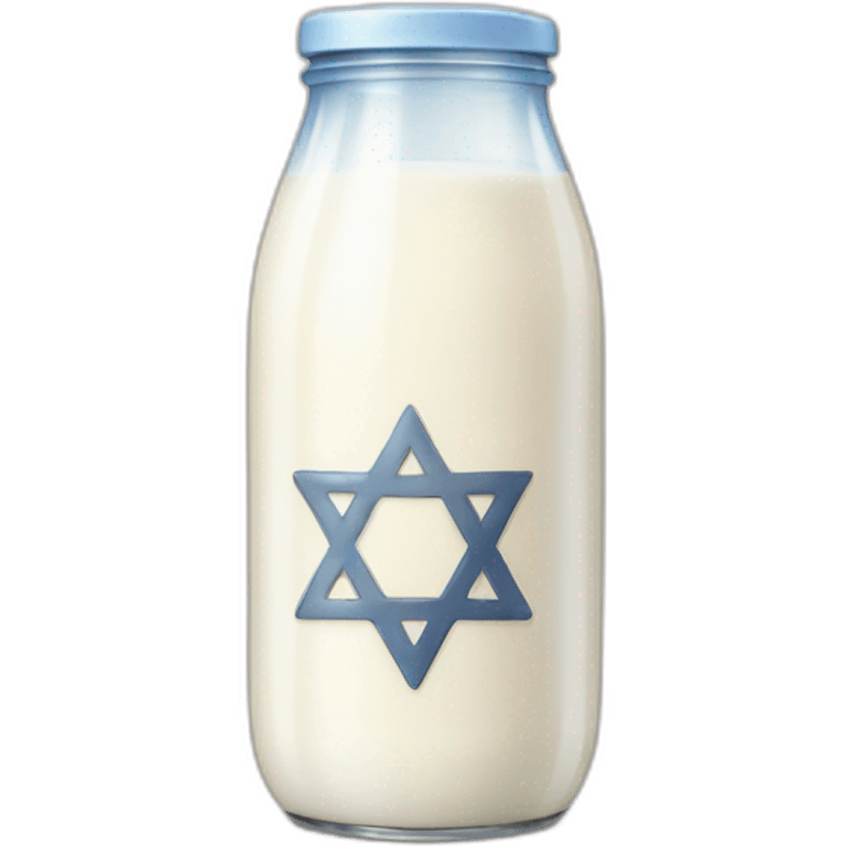 Milk with Star of David emoji