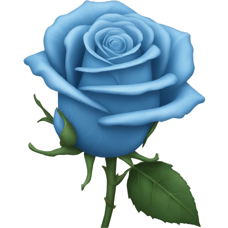 Ligth blue rose emoji