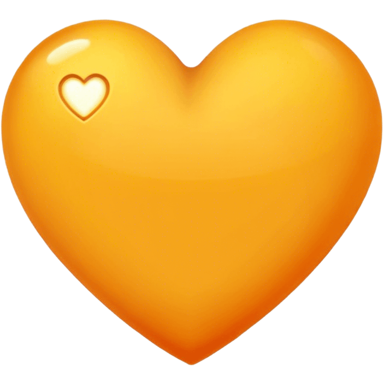 Orangish yellow heart  emoji