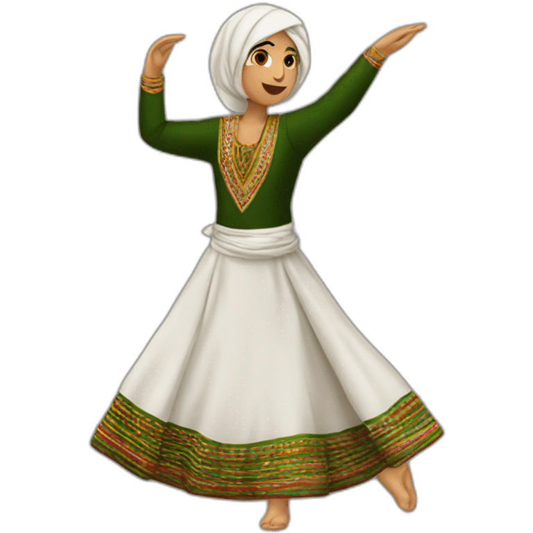 dabka (traditional palestinian dance) emoji