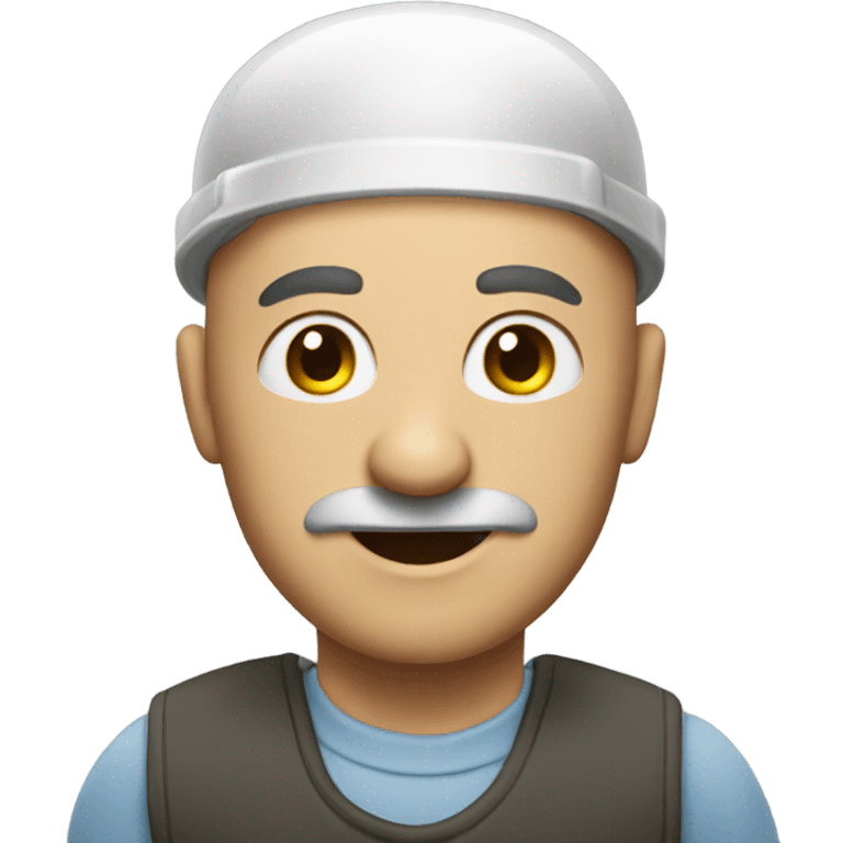 A bald plumber emoji