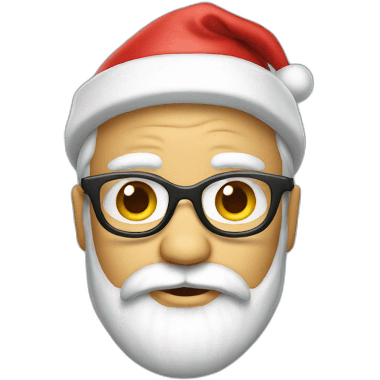 Santa as tech nerd emoji