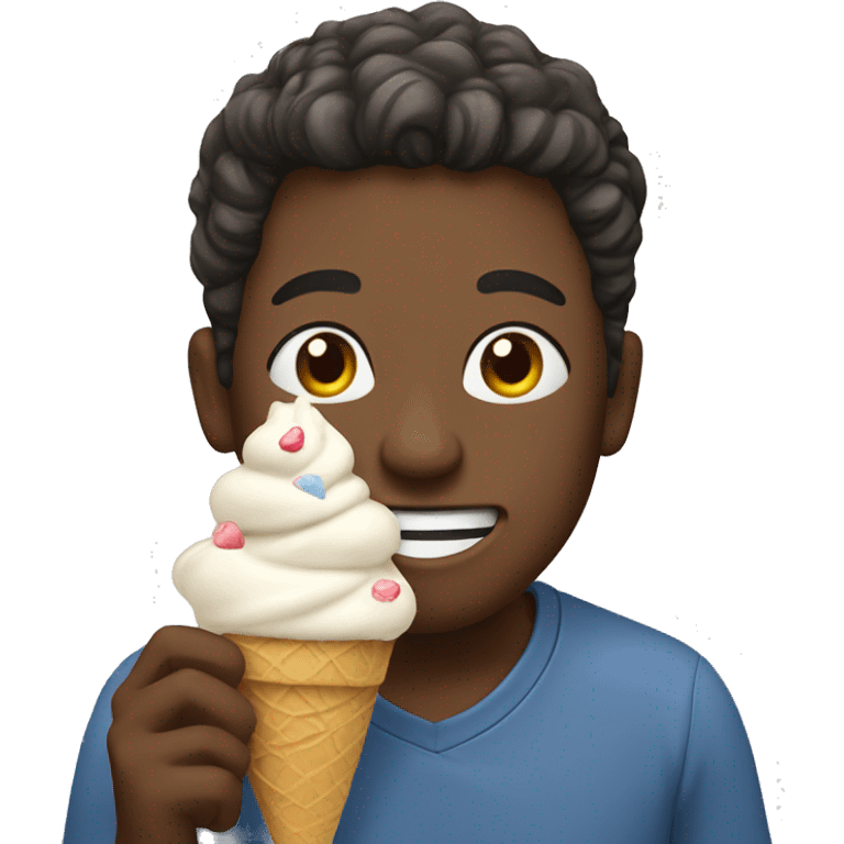 Caseoh eating ice cream emoji