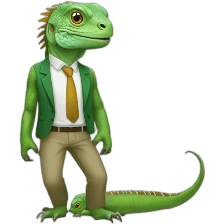 iguana business full length emoji